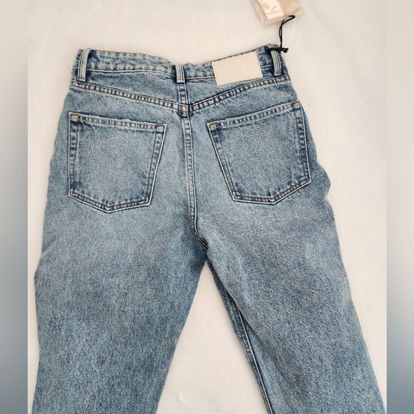 $211 GRLFRND Karolina High-Rise Straight Crop Jeans Size 25 - Picture 5 of 7